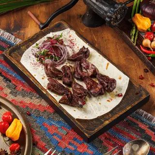 Шашлык из&nbsp;бараньего сердца — Ресторан Халиф