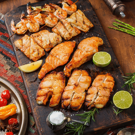 Ассорти рыбное на&nbsp;мангале — Ресторан Халиф