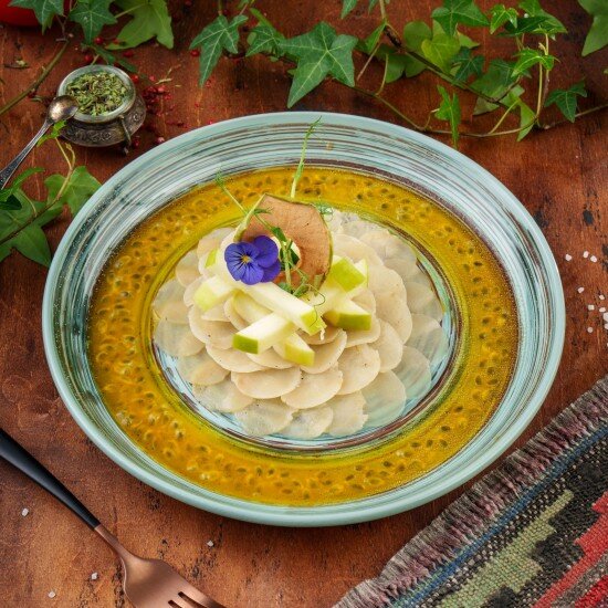 Карпаччо из&nbsp;гребешка — Ресторан Халиф