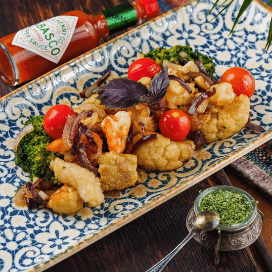 Рагу из&nbsp;кальмаров с&nbsp;овощами — Ресторан Халиф