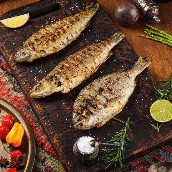 Дорадо жареная /&nbsp;на пару — Ресторан Халиф