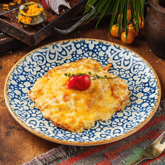 Куриные грудки запеченные с&nbsp;сыром и&nbsp;овощами — Ресторан Халиф