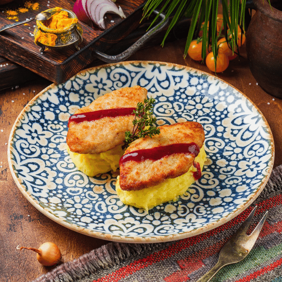 Котлеты куриные с&nbsp;брусничным соусом — Ресторан Халиф