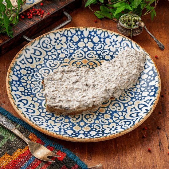 Язык говяжий в&nbsp;грибном соусе — Ресторан Халиф