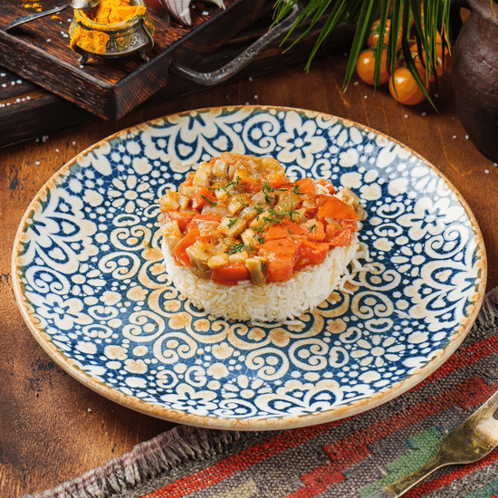 Рис&nbsp;с грибами и&nbsp;помидорами — Ресторан Халиф