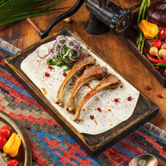 Шашлык из&nbsp;бараньей корейки — Ресторан Халиф