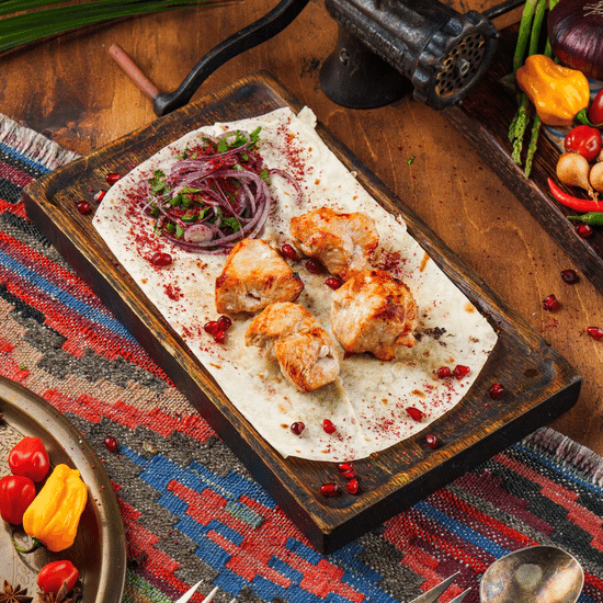 Шашлык из&nbsp;филе индейки — Ресторан Халиф