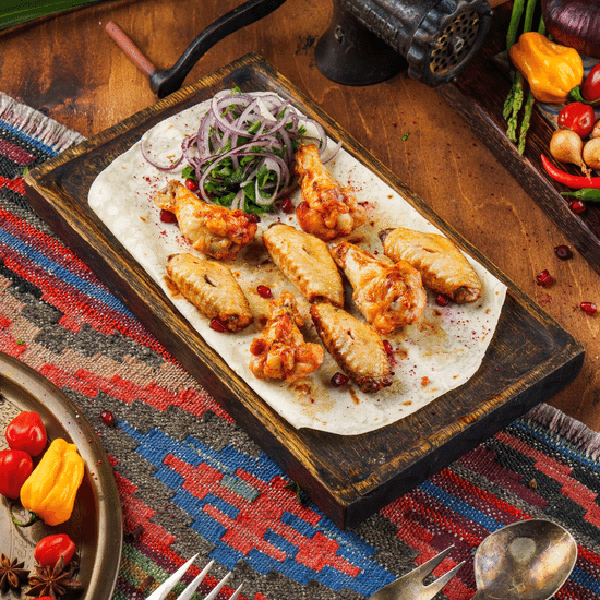 Шашлык из&nbsp;куриных крылышек — Ресторан Халиф