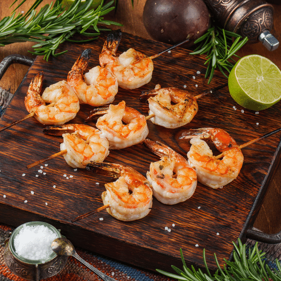 Шашлык из&nbsp;тигровых креветок — Ресторан Халиф