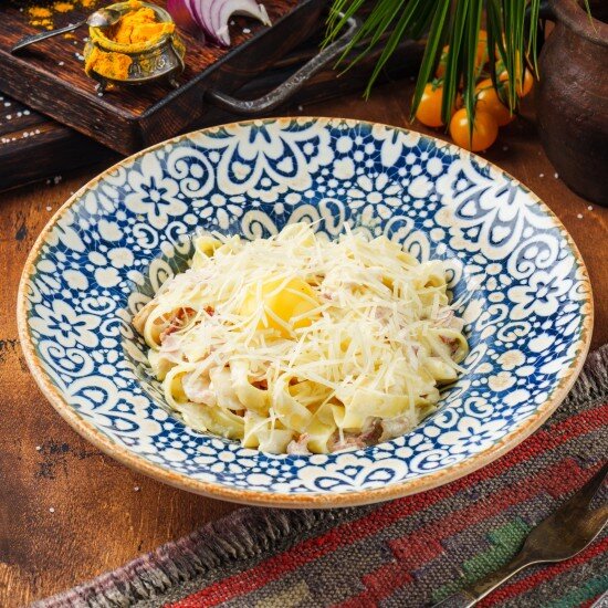 Фетучини карбонара — Ресторан Халиф