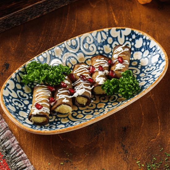 Баклажаны с сырной начинкой — Ресторан Халиф